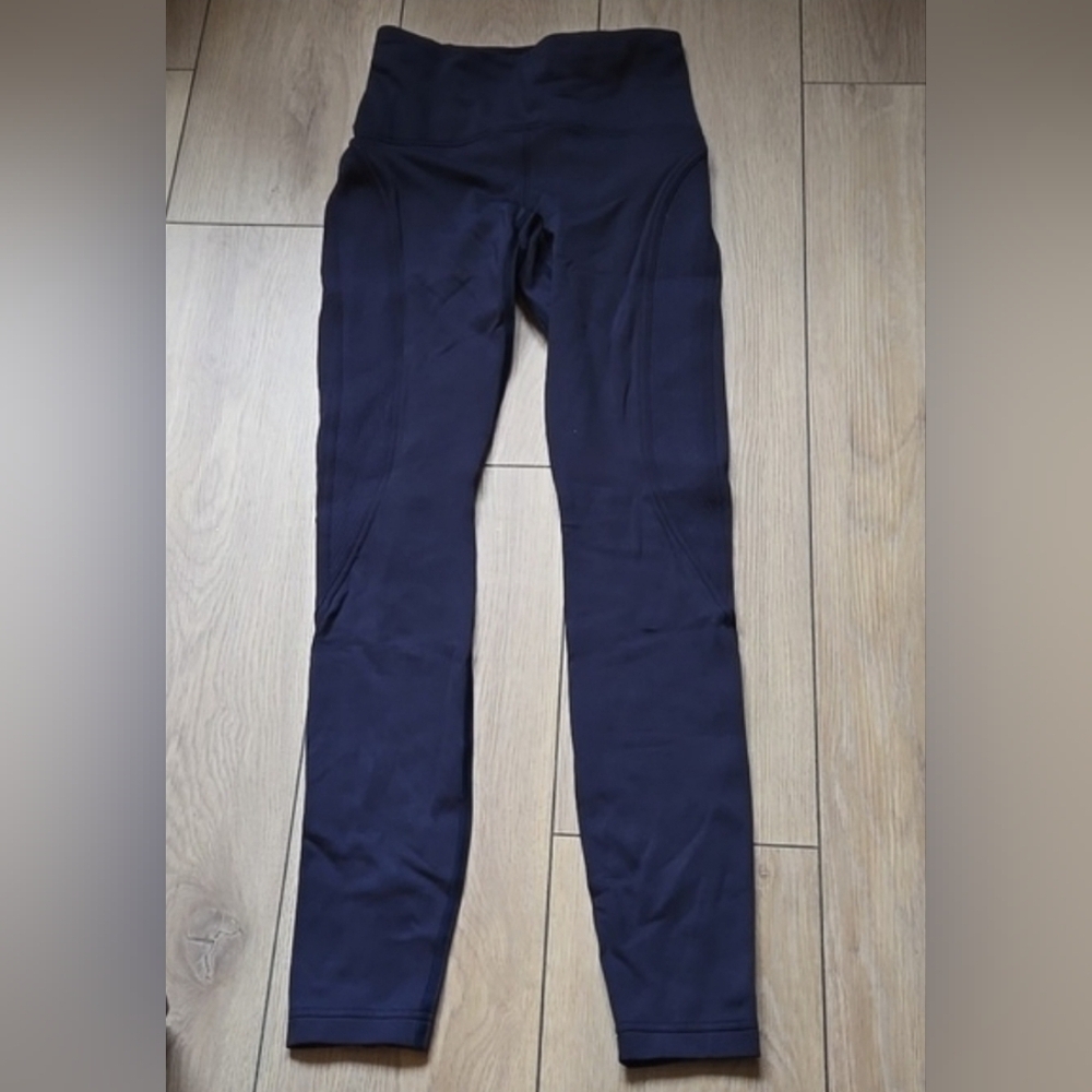 NWOT LULULEMON Full Length Dark Purple Lined Leggings size 2